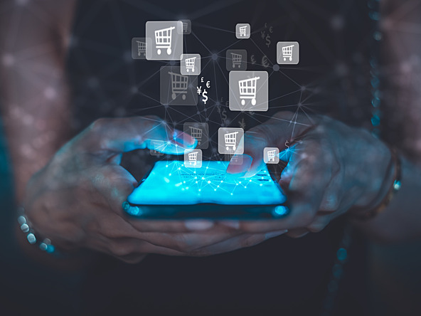 AI on phone used for shopping